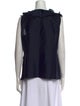 Oscar de la Renta Silk Cowl Neck Blouse