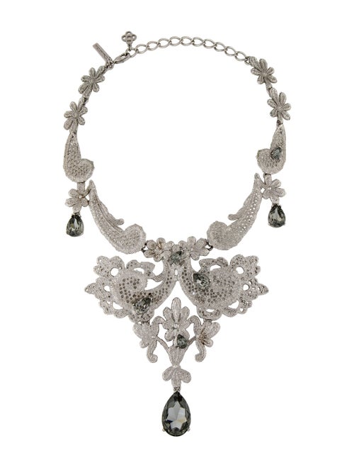 Oscar de la Renta Crystal Collar Necklace
