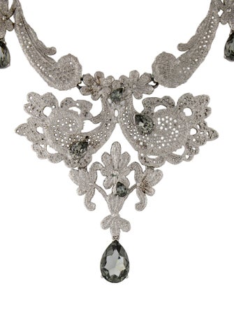 Oscar de la Renta Crystal Collar Necklace