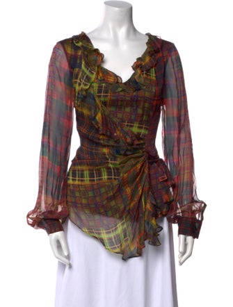 Oscar de la Renta 2011 Silk Blouse