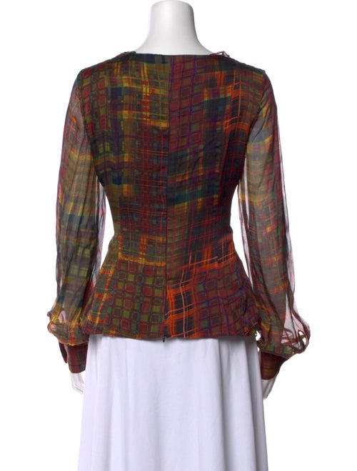 Oscar de la Renta 2011 Silk Blouse