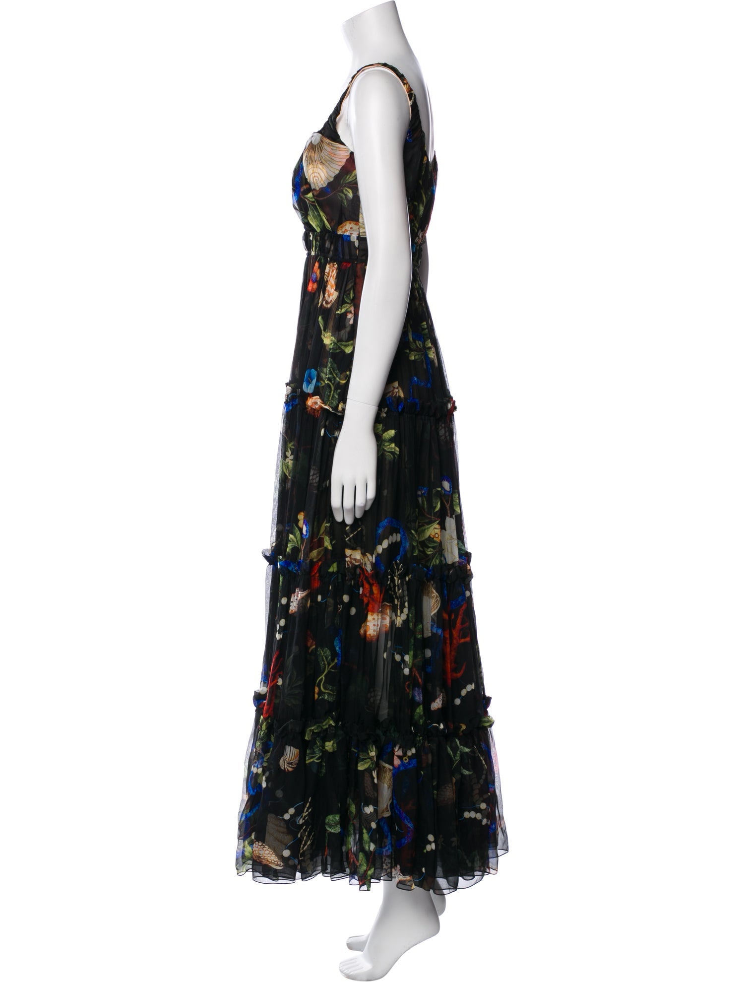 Oscar de la Renta Silk Long Dress w/ Tags