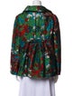 Oscar de la Renta Silk Printed Jacket