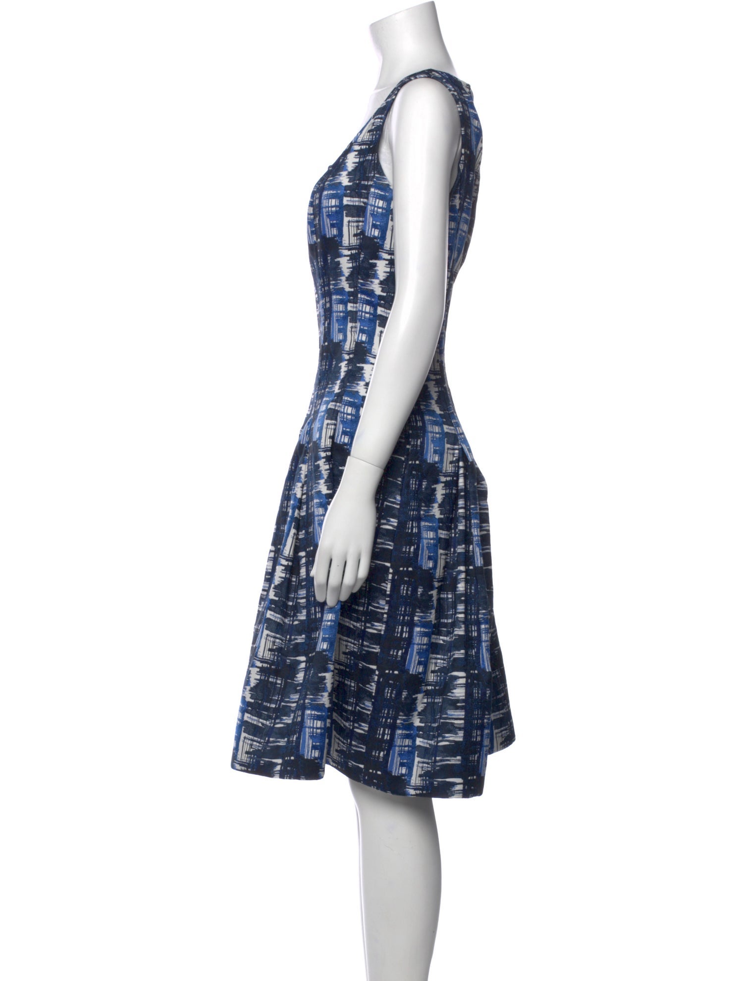 Oscar de la Renta Printed Knee-Length Dress