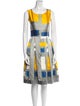 Oscar de la Renta Silk Knee-Length Dress