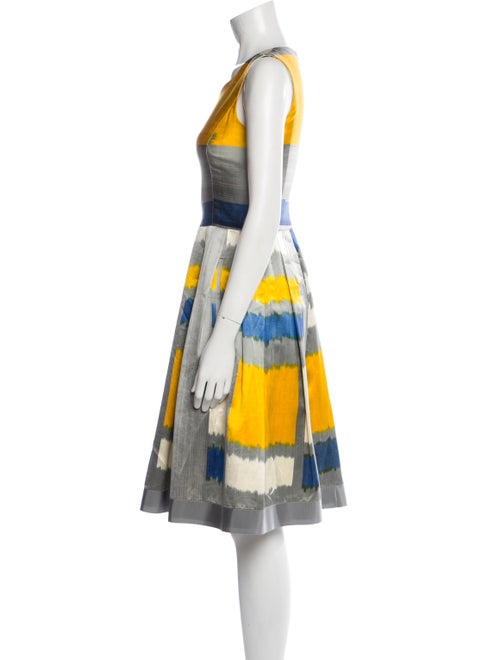 Oscar de la Renta Silk Knee-Length Dress