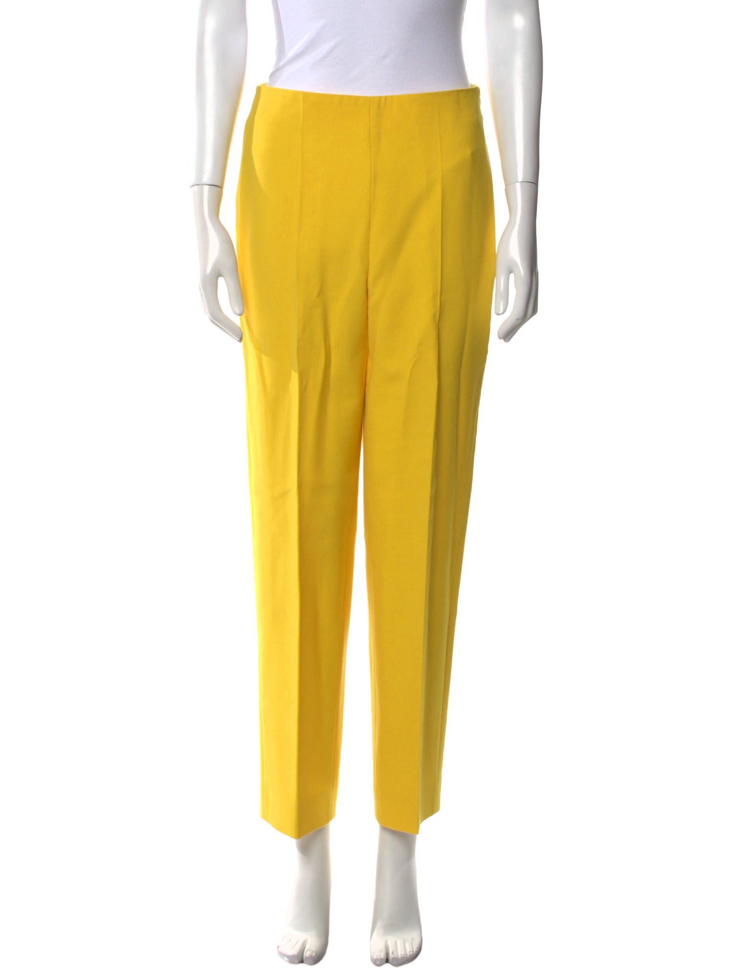 Oscar de la Renta Virgin Wool Straight Leg Pants