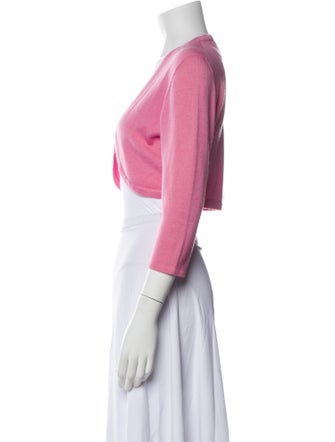 Oscar de la Renta Cashmere Open Front Sweater