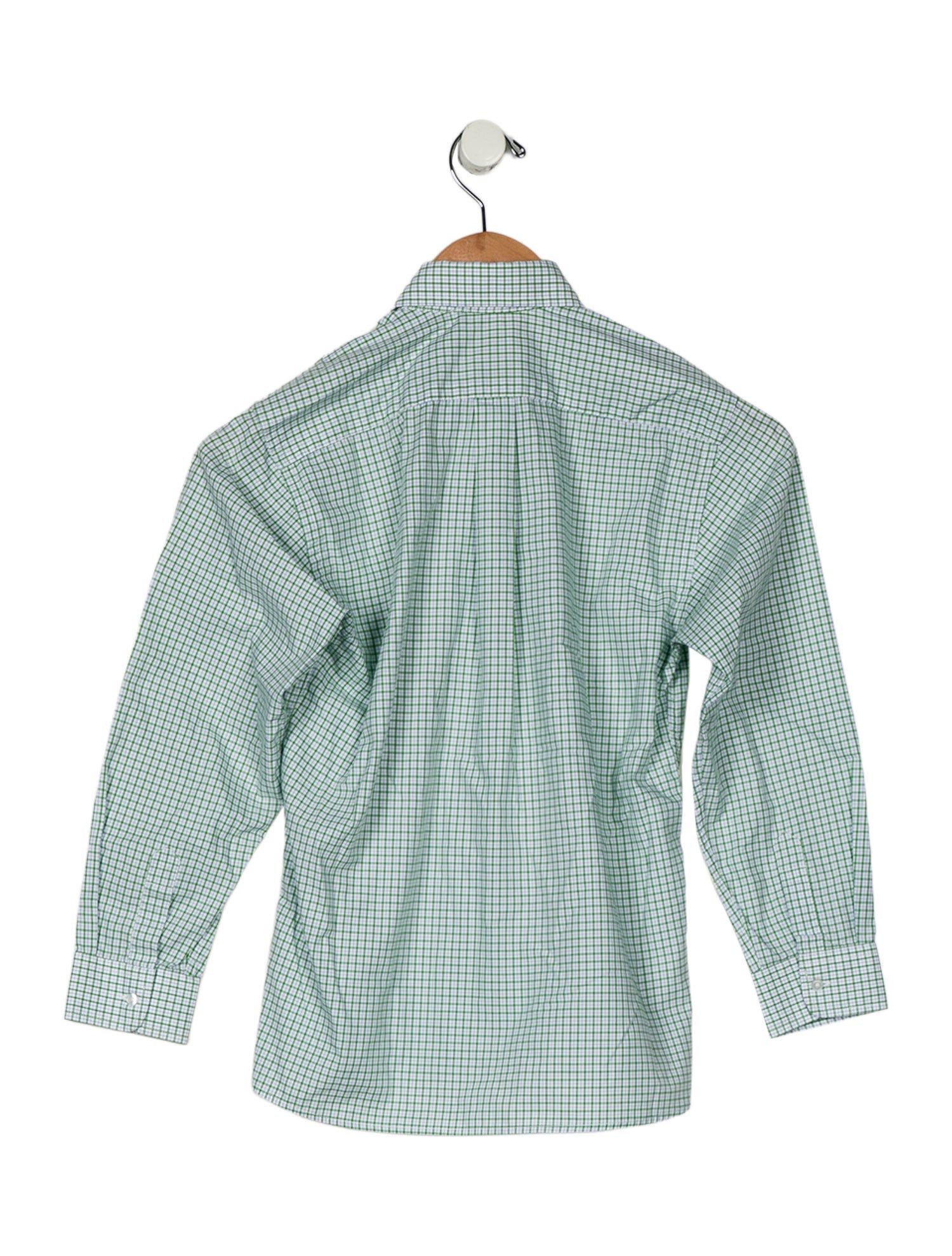 Oscar de la Renta Boys Long Sleeve Button-Up Shirt