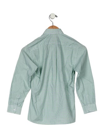 Oscar de la Renta Boys Long Sleeve Button-Up Shirt