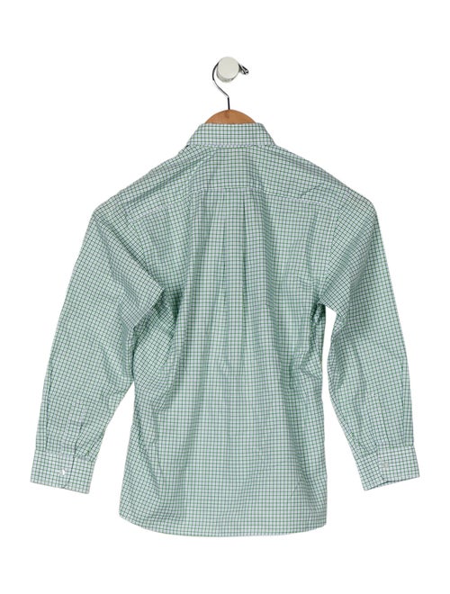 Oscar de la Renta Boys Long Sleeve Button-Up Shirt