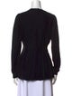 Oscar de la Renta Merino Wool Scoop Neck Sweater