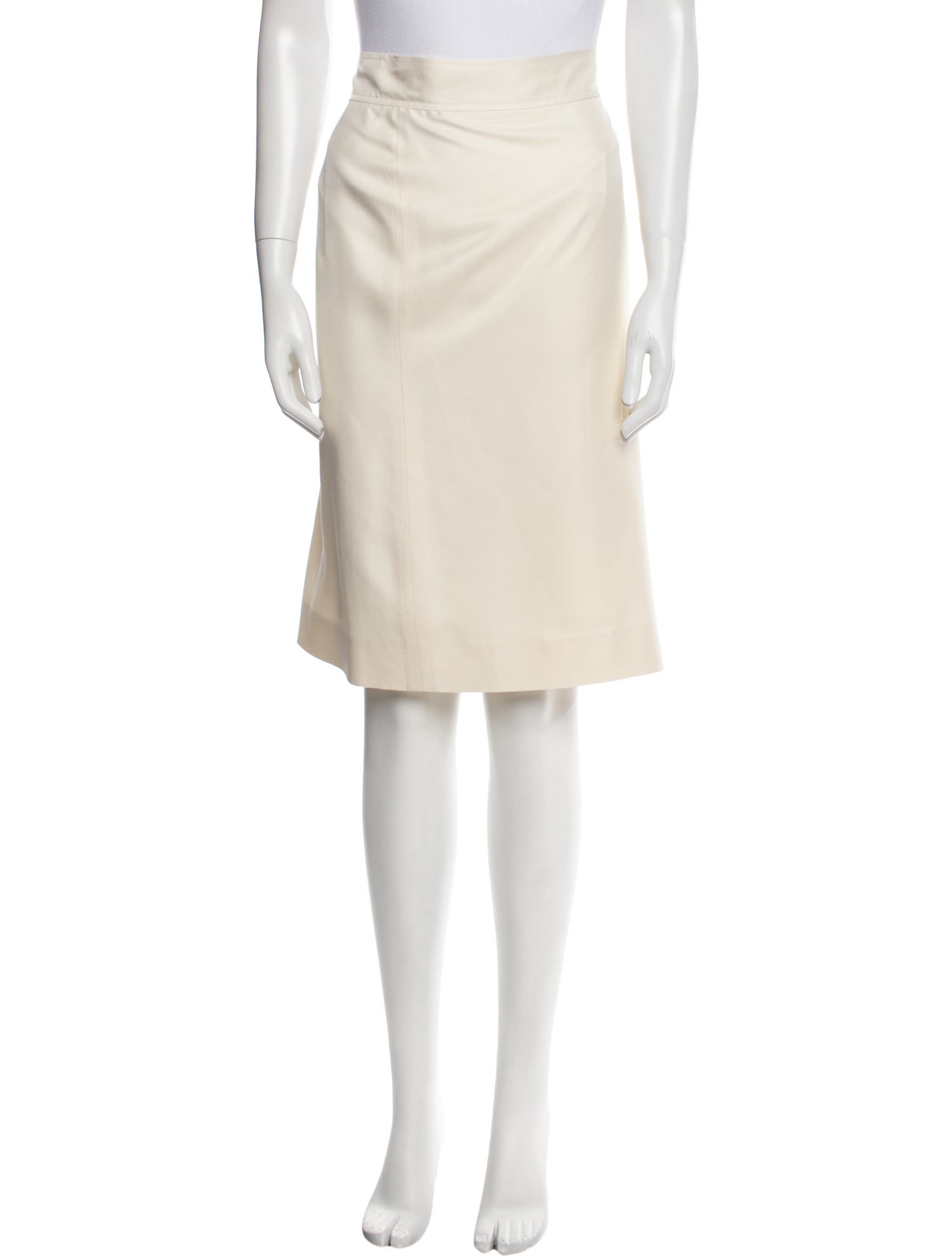 Oscar de la Renta Silk Knee-Length Skirt