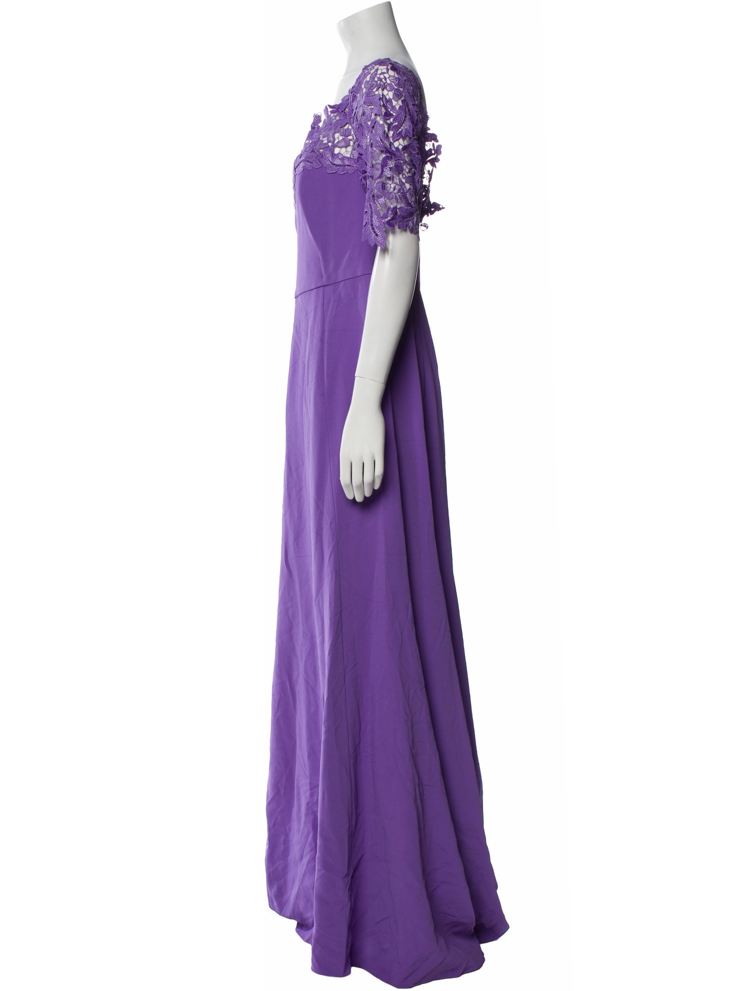 Oscar de la Renta Square Neckline Long Dress