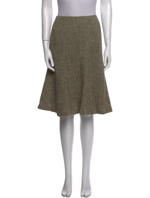 Oscar de la Renta Wool Knee-Length Skirt
