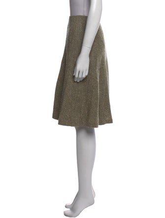 Oscar de la Renta Wool Knee-Length Skirt