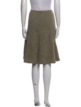 Oscar de la Renta Wool Knee-Length Skirt