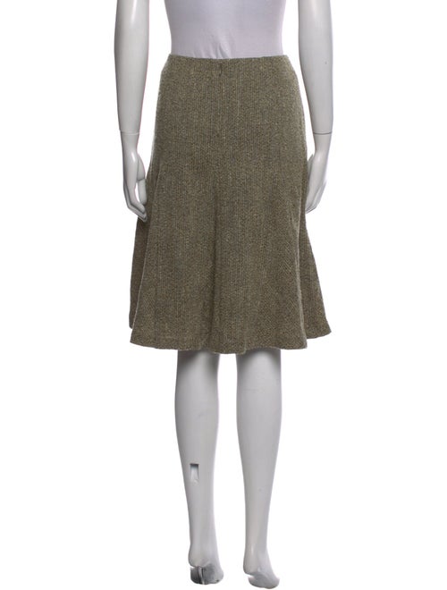 Oscar de la Renta Wool Knee-Length Skirt