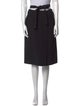 Oscar de la Renta Wool Knee-Length Skirt