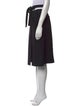 Oscar de la Renta Wool Knee-Length Skirt