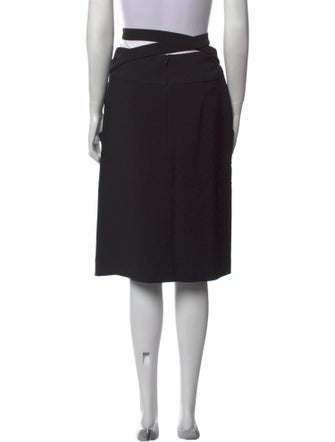 Oscar de la Renta Wool Knee-Length Skirt