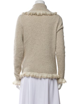 Oscar de la Renta Wool V-Neck Sweater