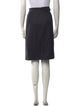Oscar de la Renta Wool Knee-Length Skirt