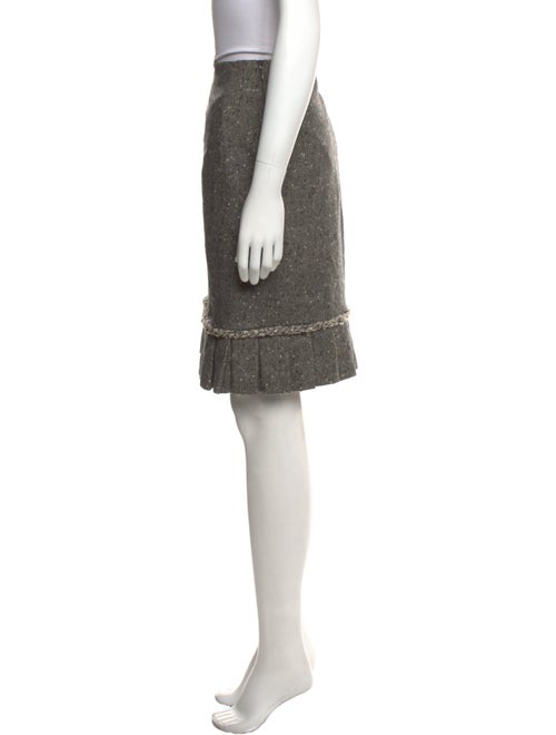 Oscar de la Renta Wool Knee-Length Skirt