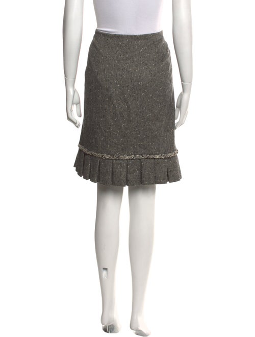 Oscar de la Renta Wool Knee-Length Skirt