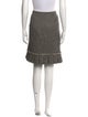 Oscar de la Renta Wool Knee-Length Skirt