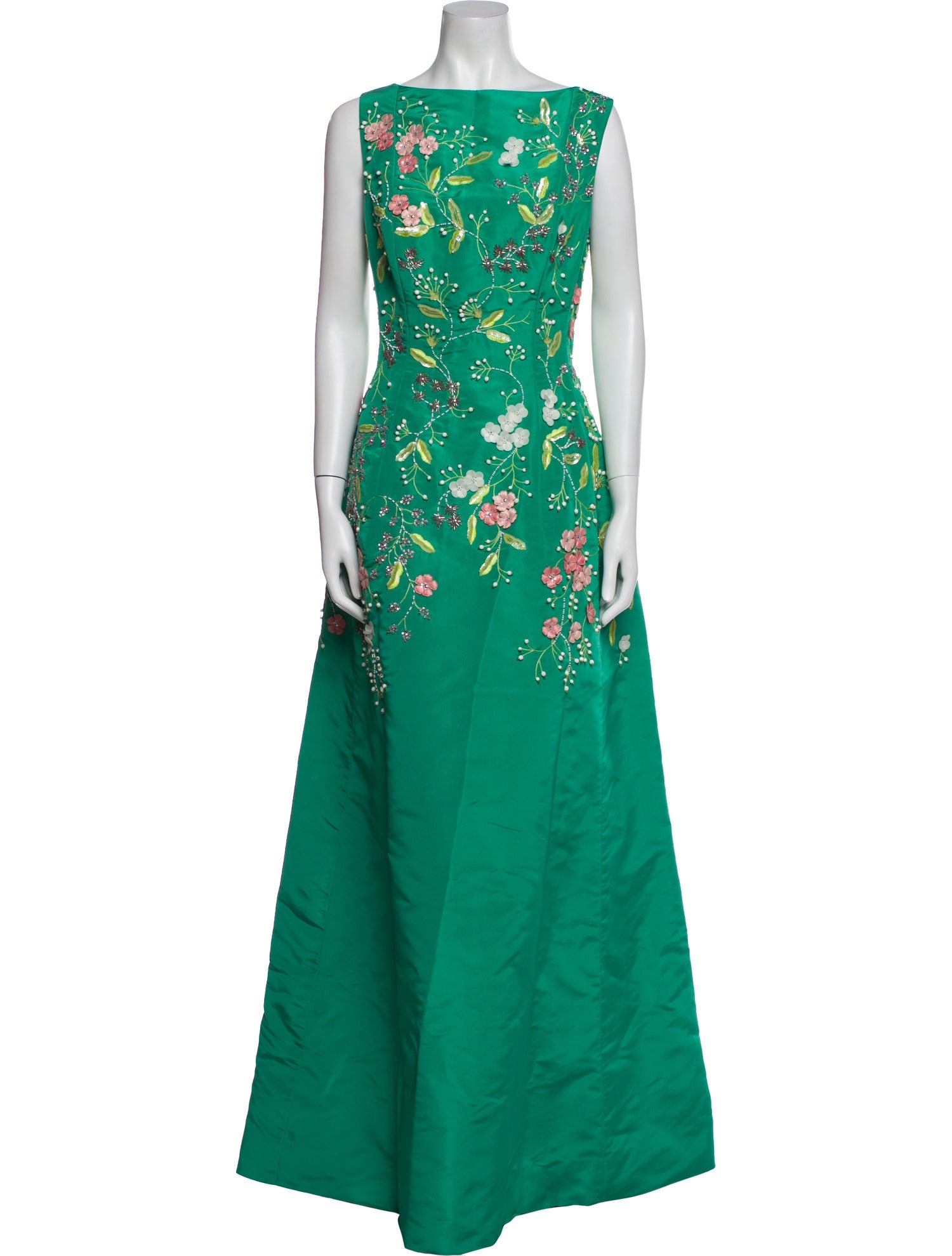 Oscar de la Renta Silk Long Dress