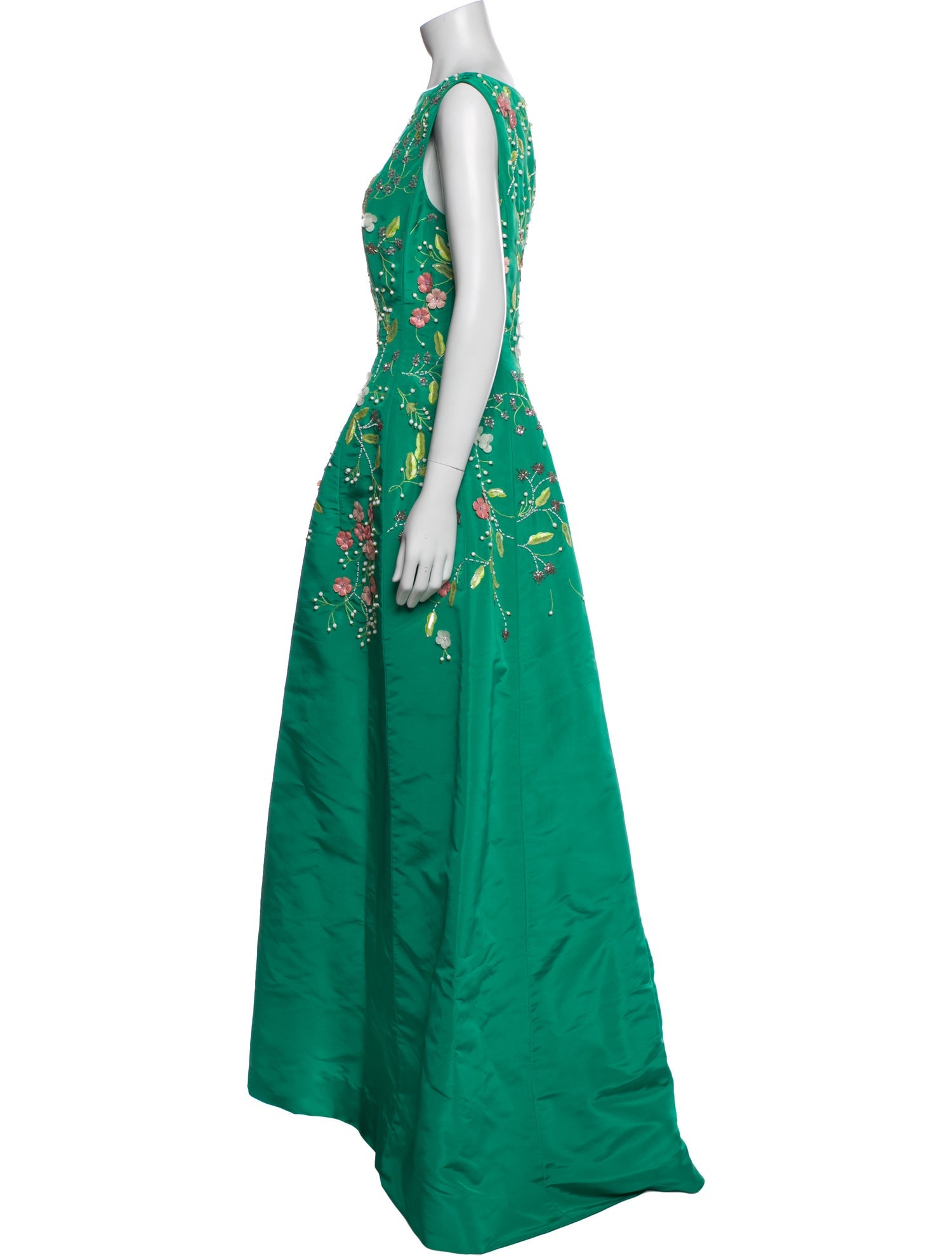 Oscar de la Renta Silk Long Dress