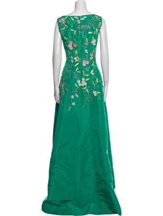 Oscar de la Renta Silk Long Dress