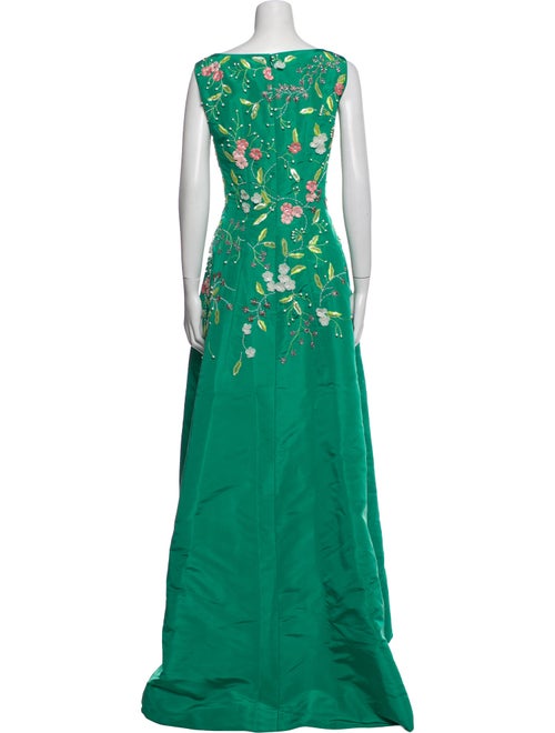 Oscar de la Renta Silk Long Dress