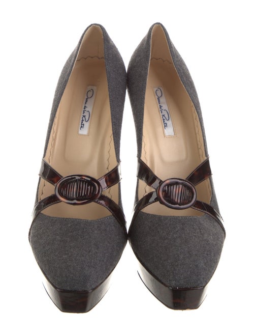 Oscar de la Renta Wool Pumps