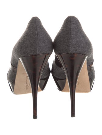 Oscar de la Renta Wool Pumps