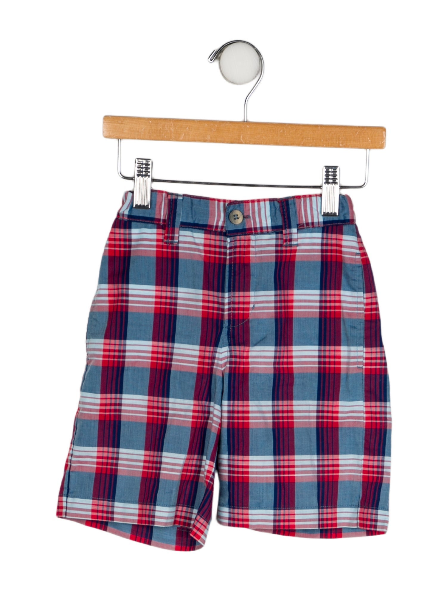 Oscar de la Renta Plaid Shorts