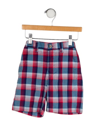 Oscar de la Renta Plaid Shorts