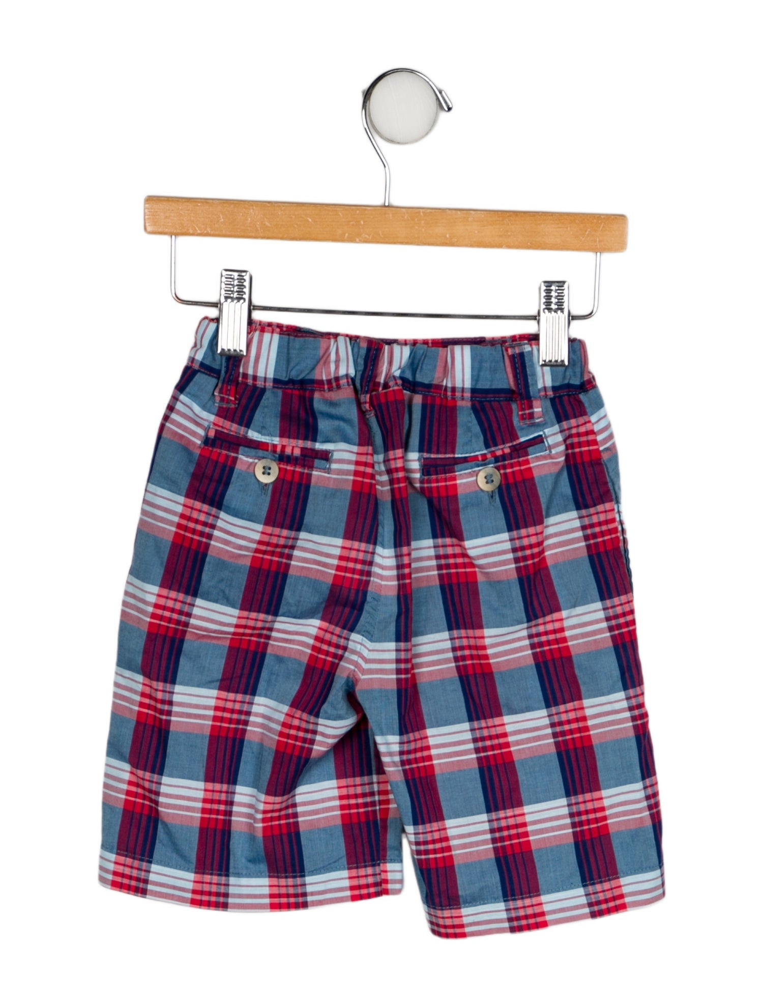 Oscar de la Renta Plaid Shorts