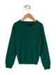 Oscar de la Renta Solid V Neck Sweater
