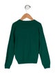 Oscar de la Renta Solid V Neck Sweater