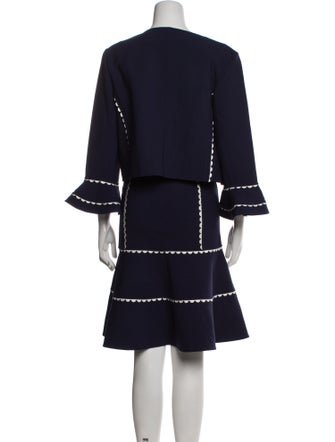 Oscar de la Renta 2017 Virgin Wool Dress Set