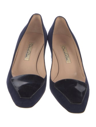 Oscar de la Renta Suede Pumps