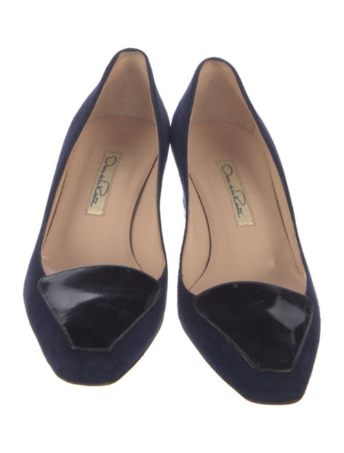 Oscar de la Renta Suede Pumps