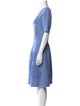 Oscar de la Renta Scoop Neck Knee-Length Dress