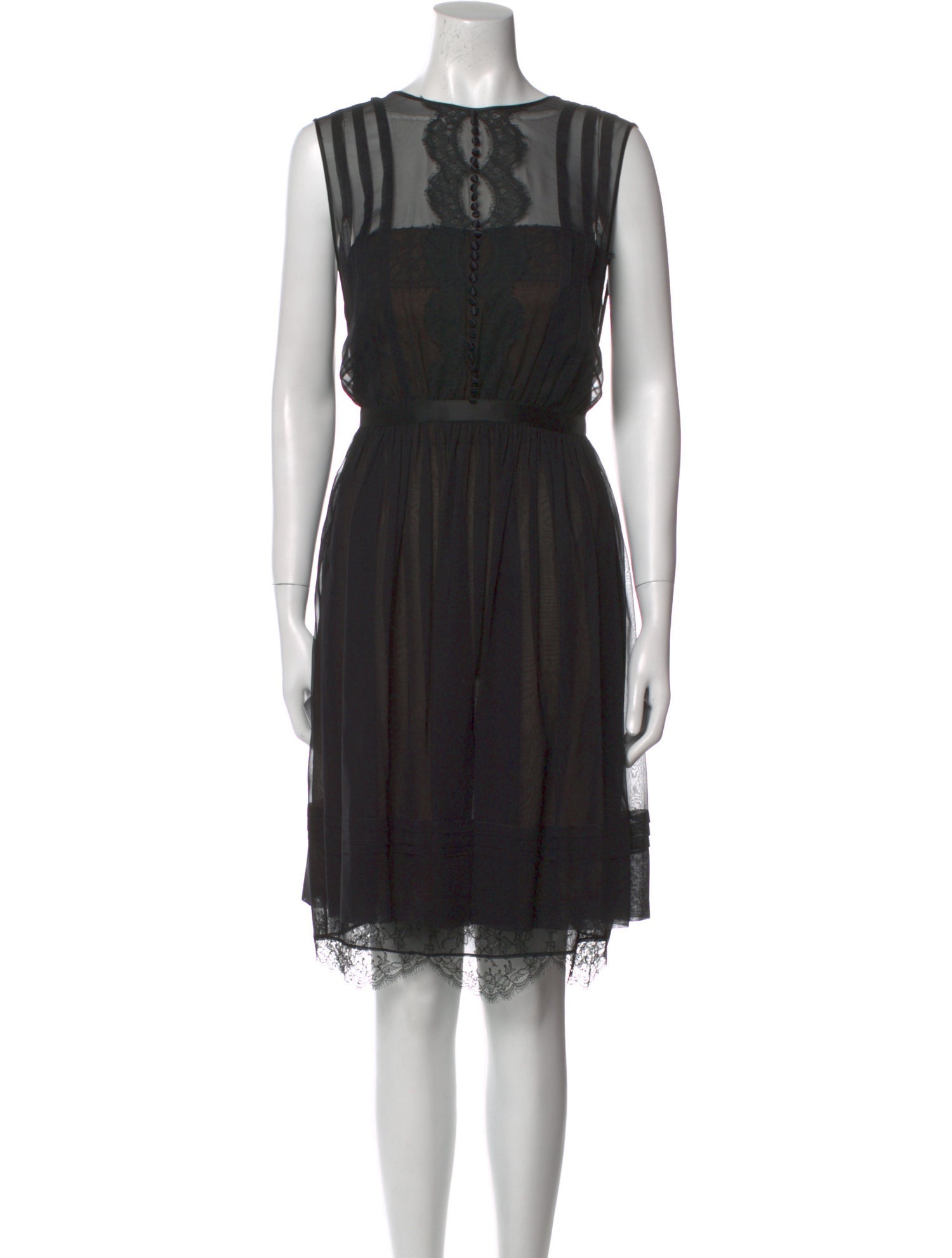 Oscar de la Renta Silk Mini Dress