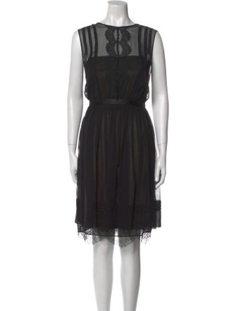 Oscar de la Renta Silk Mini Dress