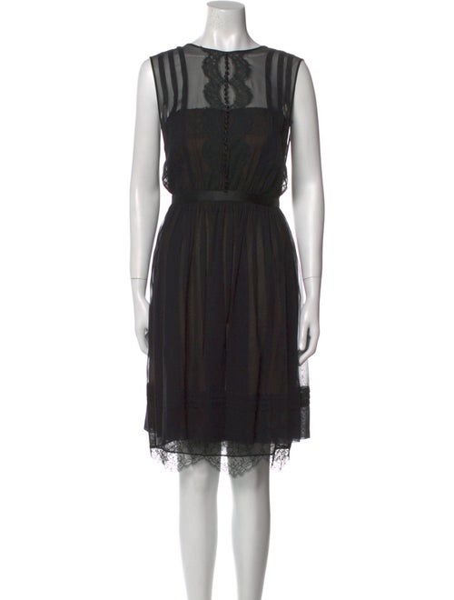 Oscar de la Renta Silk Mini Dress