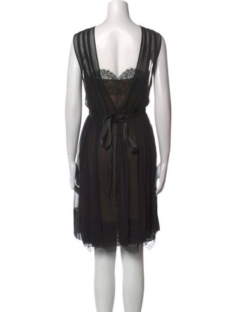 Oscar de la Renta Silk Mini Dress