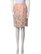Oscar de la Renta Floral Print Knee-Length Skirt